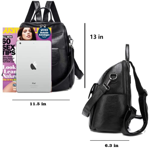 Image of Women Fashion Backpack Purse Waterproof Bookbags Travel Shopping Rucksack Convertible Ladies Shoulder Bag