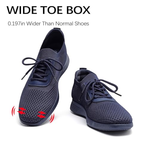 Men's Casual Dress Oxfords Comfortable Shoes Knit Lightweight Breathable Fashion Sneaker4