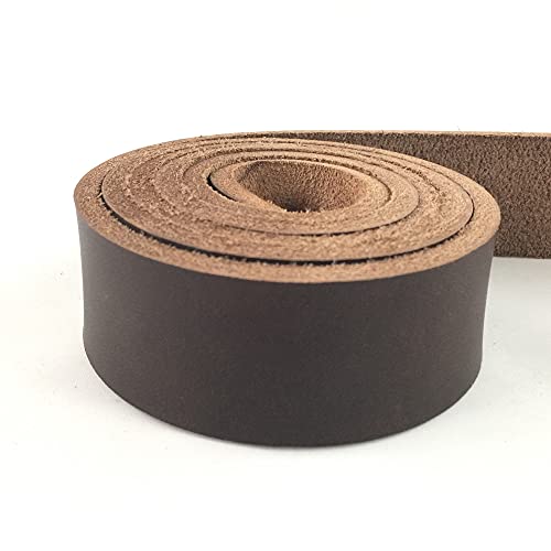 8-9Oz Belt Blanks, 1" (2.5 Cm) X 70" (178 Cm) Long, Brown, Heavy Weight Straps. #TOP19