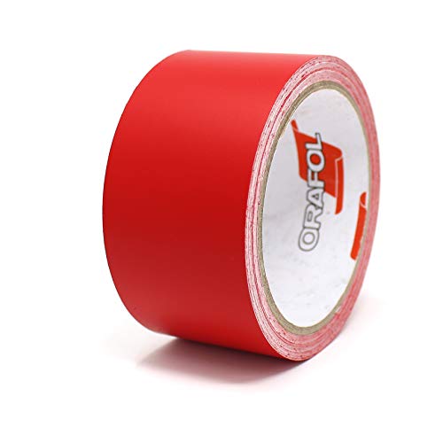 Finest Folia 10 Meter (1,39€/Meter) Matt Zierstreifen Auto Motorrad Boot Modellbau Basteln DIY Deko Dekorstreifen Seitenstreifen Klebestreife (Rot Matt, 30mm Breite)