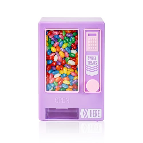 YOBRO Candy Dispenser, Cute Vending Machine for Desktop, Manual Candy Machine, Dispense Mini Candies, Birthday&Christmas Gift for Girls, Gift for Friends Girlfriends (Purple)