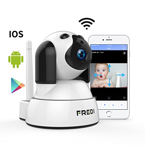 FREDI 1080P HD IP Telecamera di Sorveglianza Wifi Wireless Camera Interno Telecamera wi-fi senza fill con Controllo Remoto, Audio Bidirezionale, Notturna a Infrarossi Videocamera di sorveglianza