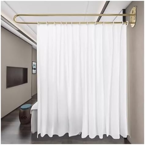 U-Shape Privacy Partition Curtains - Wall Mounted Room Divider for Beauty Salons, Clinics, Sanatoriums & Home - Stylish & Functional Wall Dividers for Enhanced Privacy