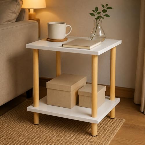 Meuble compact bois 30x30x53 cm pour optimiser un salon encombré - 5
