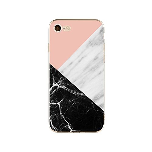 MMY Carcasa iPhone 7u00a0Funda étui-Case, Liquid Crystal (TPU, Silicona Transparente Claro, protección Ultra Delgada Premium, Carcasa Prime para iPhone 7-marbre, Compatible con iphone7