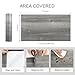 Dureidos Peel and Stick Floor Tiles: 11.8x137.8inch Wood Grain Texture, Self-Adhesive and Waterproof Vinyl Flooring Roll, No Residue Gray Flooring for Bathroom, Kitchen, Bedroom (Covers 11.3 Sq.Ft)