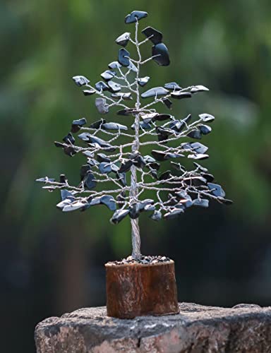 Image of ZAICUS Black Tourmaline Crystal Tree Feng Shui Bonsai 7-8 Inch