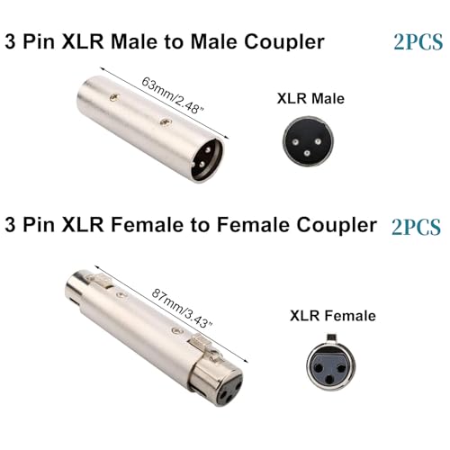 Conversor XLR para corregir extremos de cables de audio en micrófonos y consolas 2