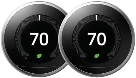 Google Nest Learning Thermostat Stainless Steel (3rd Generation) ...