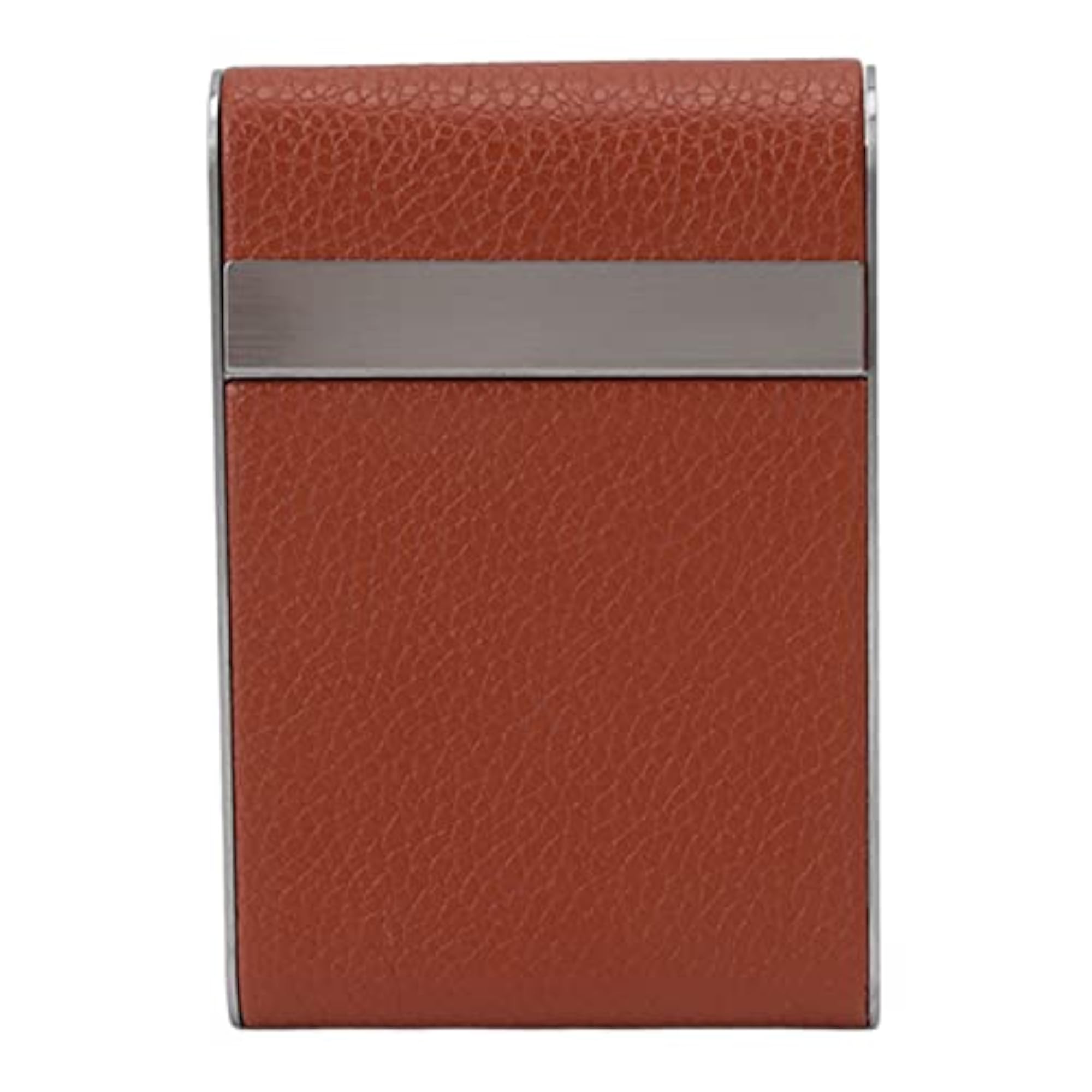 Vintage PU Stainless Steel Cigarette Case, Small Size