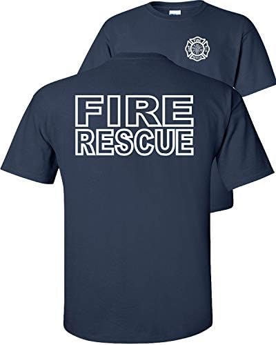 Fair Game Fire Rescue T-Shirt-Navy-L