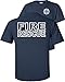 Fair Game Fire Rescue Firefighter Duty Front & Back T-Shirt-Navy-L