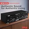 Pyle Home Digital Dual Cassette Deck Media Player Music Recording Device with RCA Cables Switchable Rack Mounting Hardware CrO2 Tape Selector Included 3 Digit Counter - 110V/220V