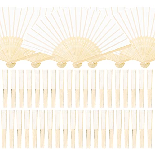 SIMBLOOM 30Pz Ventaglio Pieghevole Bambu e Tessuto...