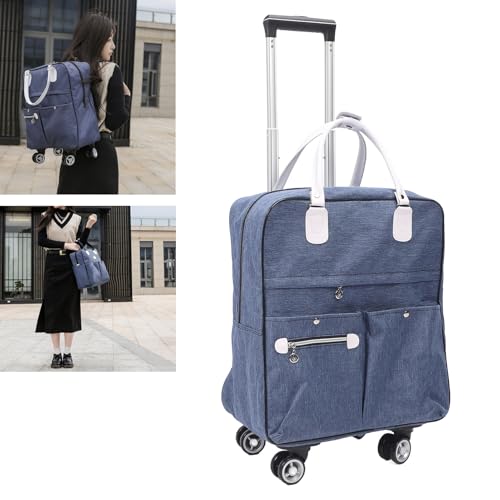 Expandable Carry on Luggage, 2 in 1 Lightweight Carry on Suitcase with Spinner Wheels, Family Travel Suitcase Set with Duffle Bag for Women Men, Polyester Fabric2