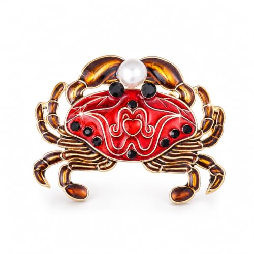 Image of Animal Brooch for Women Zirconia Rhinestone Abalone Shell Animal Lapel Pin Christmas Birthday Holiday Gift for Wife Mother Girlfriend Daughter