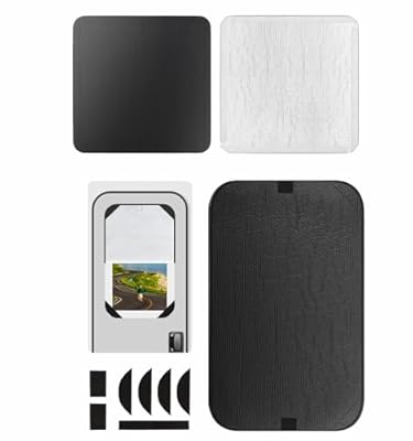 RV Sunroof Shade Cover 16x16 Inch RV Skylight Fan Window Cover + RV Side Door Window Shade Cover 16x25 Inch