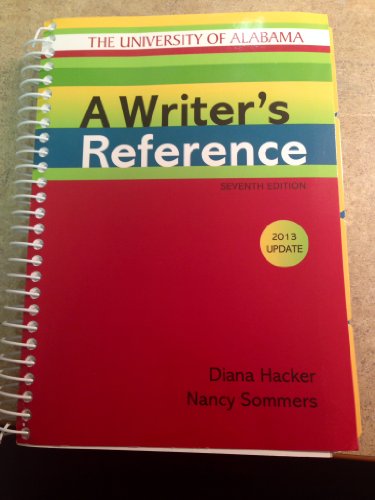 A Writer's Reference 7th (seventh) edition