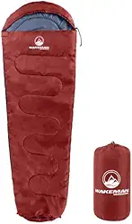 Wakeman Saco de dormir para mamãe - Saco de dormir resistente à água para adultos em clima frio classificado para -12 °C - Capuz com cordão