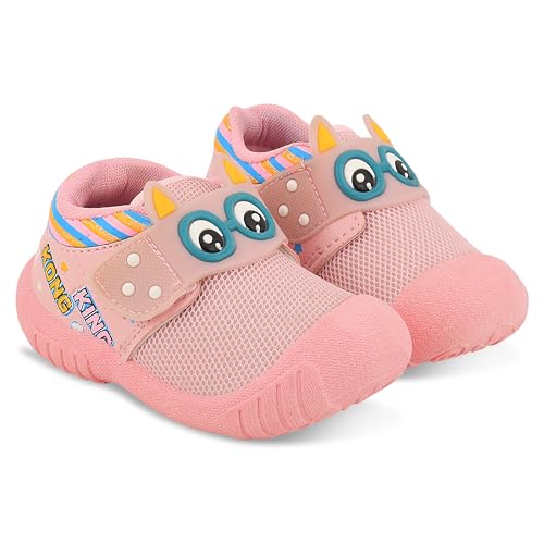 Image of HOOH Kids Unisex Musical Sound Shoes, Pink, Slip Resistant, Walking Style, 0 Months to 3 Years