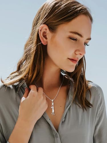 U7 Cat Pendant Necklace for Women Stainless Steel Cute Kitty Cat Jewelry Gift2