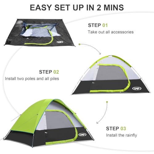 Image of Camping Tent 2-4 Person Dome Tents
