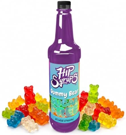 Hip Syrups Sugar Free Gummy Bear Syrup, 25.4 fl oz