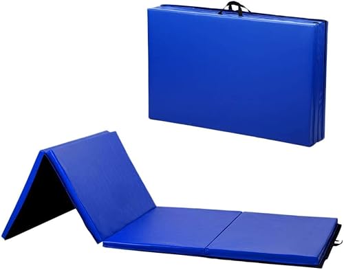 Payhere Tapete grueso de gimnasia de 4 x 8 x 2 pulgadas, extra grueso, de alta densidad, antidesgarros, plegable, para el hogar, tapete de gimnasio