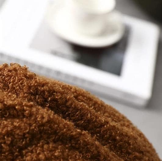 Miniatura 5 de Uewidiod Almohada esférica de felpa para dormitorio, sala de estar, sofá, cojín redondo de cintura, cojín de flores, cojín nórdico, ventana de