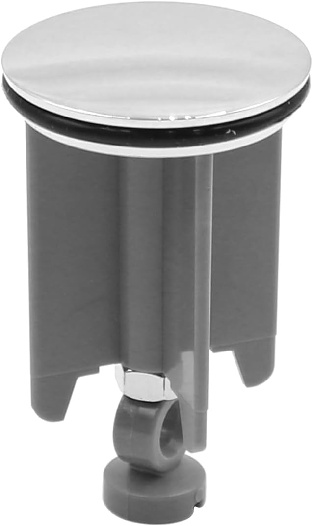 Ludom Universal Washbasin Plug for Pull Rods, Drain and Overflow Fittings High-Gloss Chrome-Plated