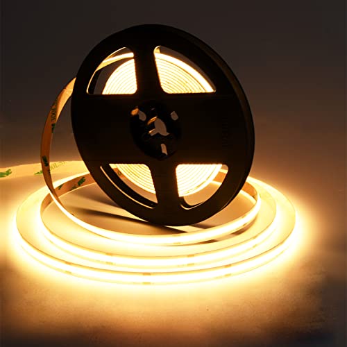 Striscia LED COB 5 metri 24V, Striscia LED Bianco caldo