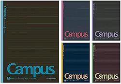 コクヨ(KOKUYO) ノート キャンパスノート 限定 B5 5冊パック ドット罫 A罫 ブラックカラー ノ-3CDATNX5