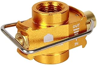 WXHN Camping Gas Saver Plus Gas Converter Shifter Refill Flat Tank Conversion Adapter Camping Gas Adapter Valve,Golden