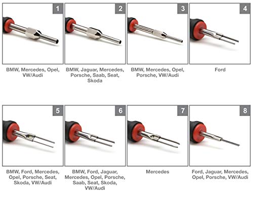 Image of Steelman 23-Piece Universal Terminal Tool Kit for Auto Technicians, Safely Remove Wires from Terminal Block Without Damage, Variety of Blade Styles
