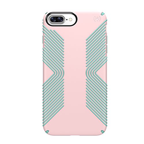 Speck Products Presidio Grip Cell Phone Case for iPhone 7 Plus/6SPlus/6 Plus - Quartz Pink/Aloe Green