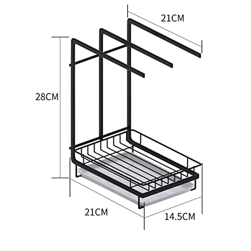 Torchon éponge égouttoir rack rangement avec base de séchage rapide épais - 3