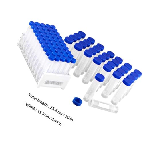 Tubes à essai plastique pour ranger les décorations de scrapbooking