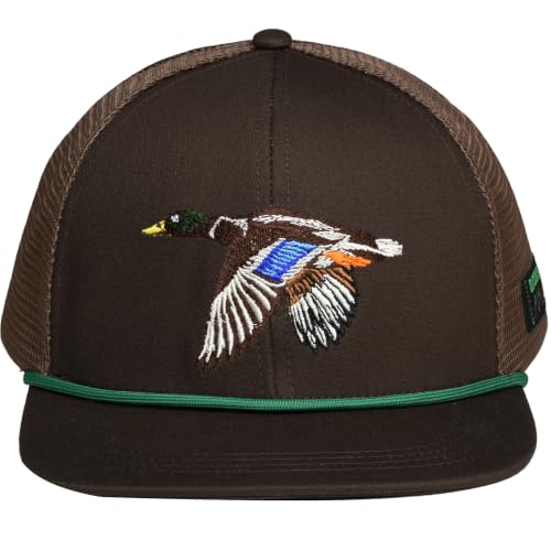 Image of EDTREK Outdoorsman Pro Trucker Breathable Mesh Performance Cap - Flat Brim Snapback Hat