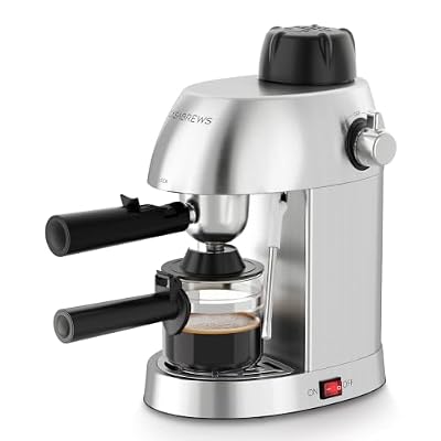 CASABREWS 3.5 Bar 4 Cup Espresso Cappuccino Machine with Milk Frother