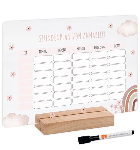Emploi du temps personnalisable : cadeau de rentrée scolaire original