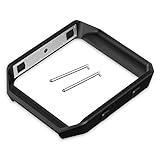 Fitbit Blaze Frame, JETech Stainless Steel Replacement Metal Frame For Fitbit Blaze Smart Watch (Black) - 2250