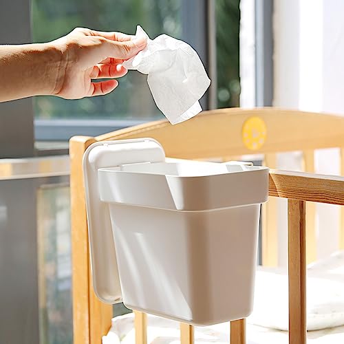 Caneca colgante pequeña con tapa 0.8 gal blanca miniatura 7