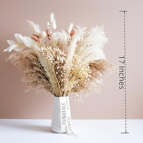 Ramo de flores secas mini boho 17'' sin jarrón miniatura 2
