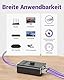 VCELINK LAN Switch, Netzwerk Switch 2-in 1-Out oder 1-in 2-Out, Stromloser Passiver Ethernet Umschalter 1000Mbps CAT7/ Cat6A/ Cat6/ Cat5e/ Cat5, PoE, Vergoldet, Schiebeschalter, RJ11, RJ12, 1 Stück