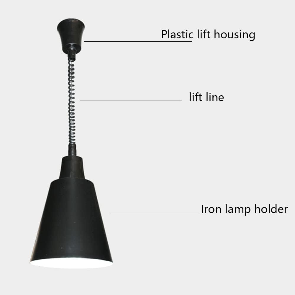 Nowoczesna metalowa lampa wisząca retro z pojedynczą głowicą 1, lampa wisząca - spersonalizowana, światło