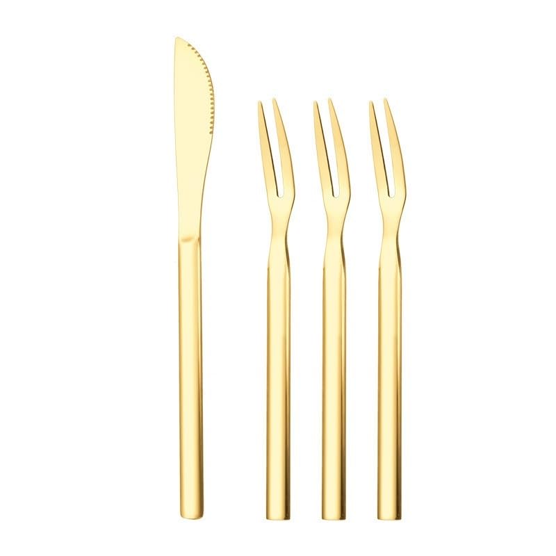 Set Cuchillos Cocina 2 Piezas Acero Inox