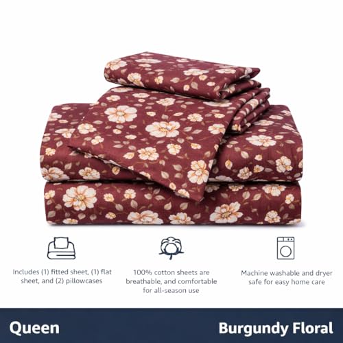 Image of AAZEEM Microfibre Double Bedsheet 100% Microfibre Full Size Sheets Set, Soft & Comfy Thick Full Fitted Bed Sheets Set, Machine wash | Brown |Bedsheet Size -90 X 100 Inches Pillow 17 X 27 Inches |