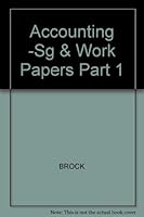 Accounting -sg & Work Papers Part 1 0070082634 Book Cover