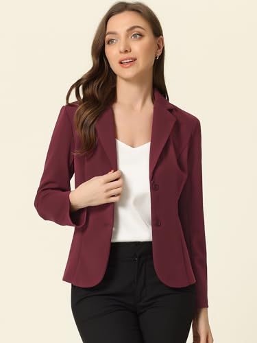 Blazer de travail extensible veste chic manches longues revers L - 2