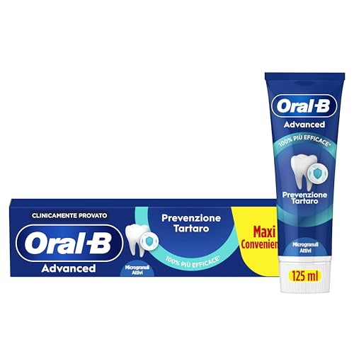 Oral-B Dentifricio Advanced Prevenzione Tartaro 125ml, Dentifricio Oral B Anti Tartaro con...